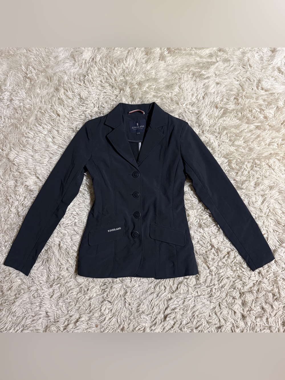 Child’s Size 134/140 Navy Kingsland Horseback Riding Show Coat. Good Condition